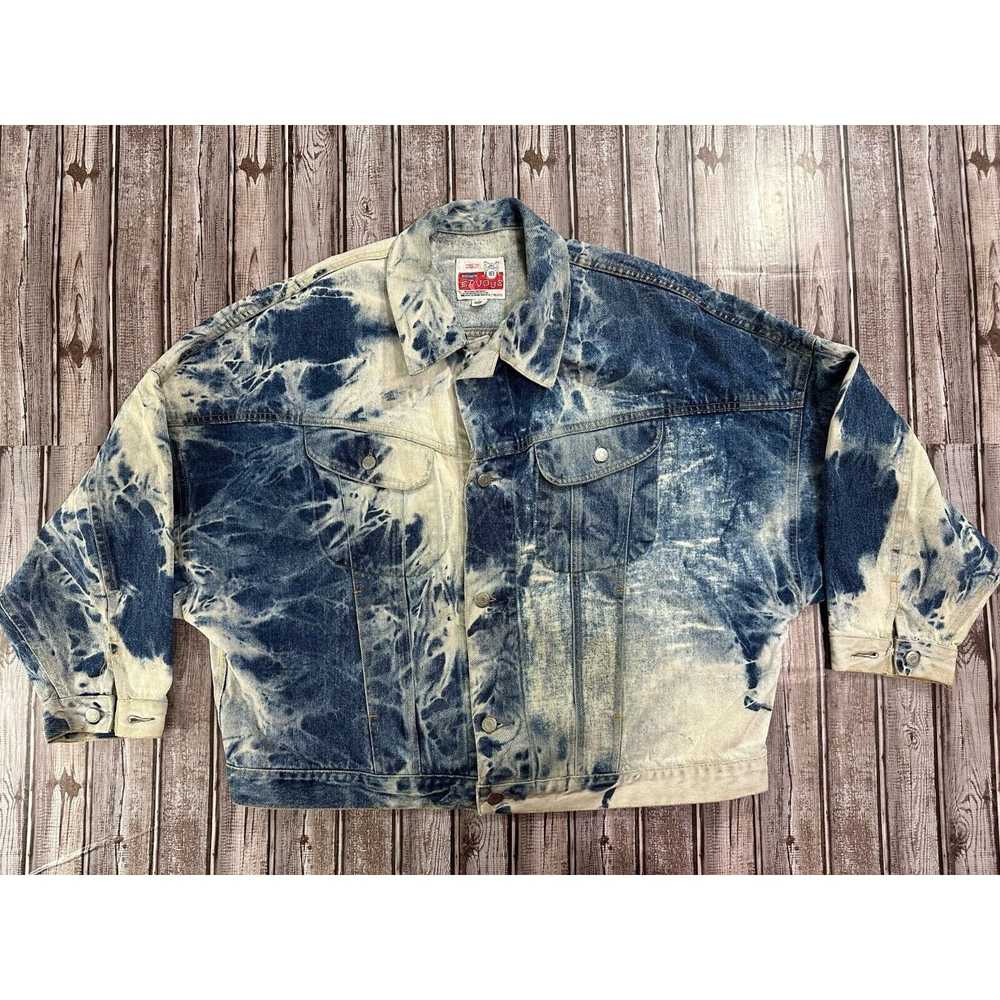 Other Et Vous Denim Jacket Acid Wash Cropped Size… - image 1