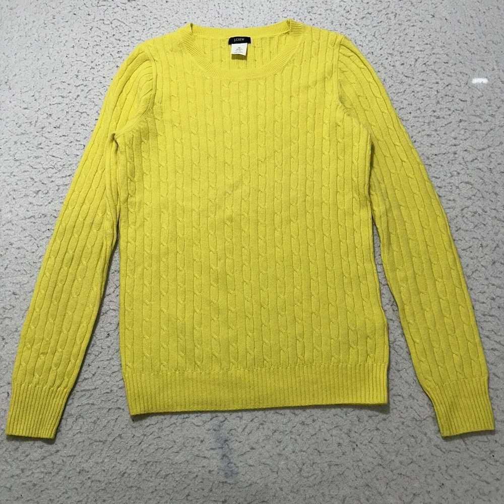 J.Crew J. Crew XS Sweater Yellow Wool Cashmere Bl… - image 1