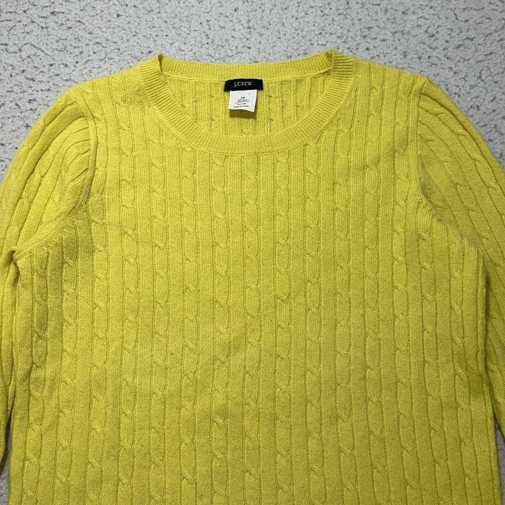 J.Crew J. Crew XS Sweater Yellow Wool Cashmere Bl… - image 2
