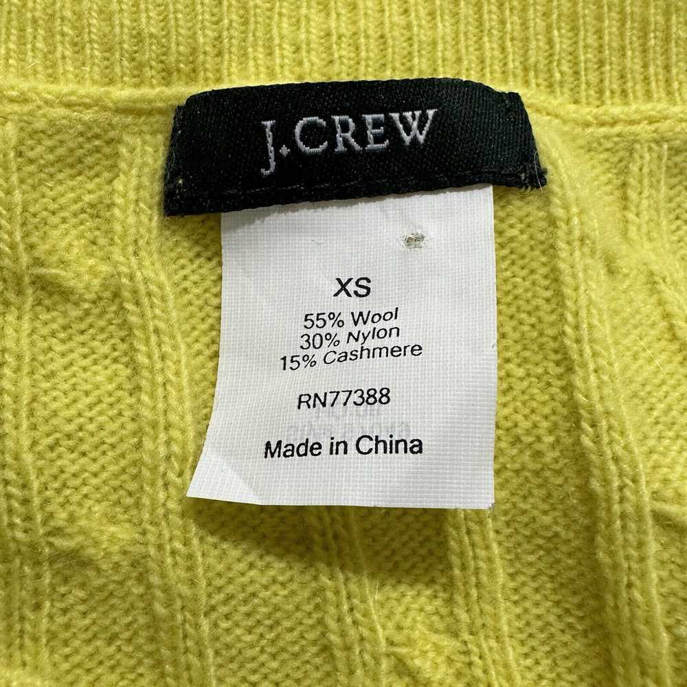 J.Crew J. Crew XS Sweater Yellow Wool Cashmere Bl… - image 3