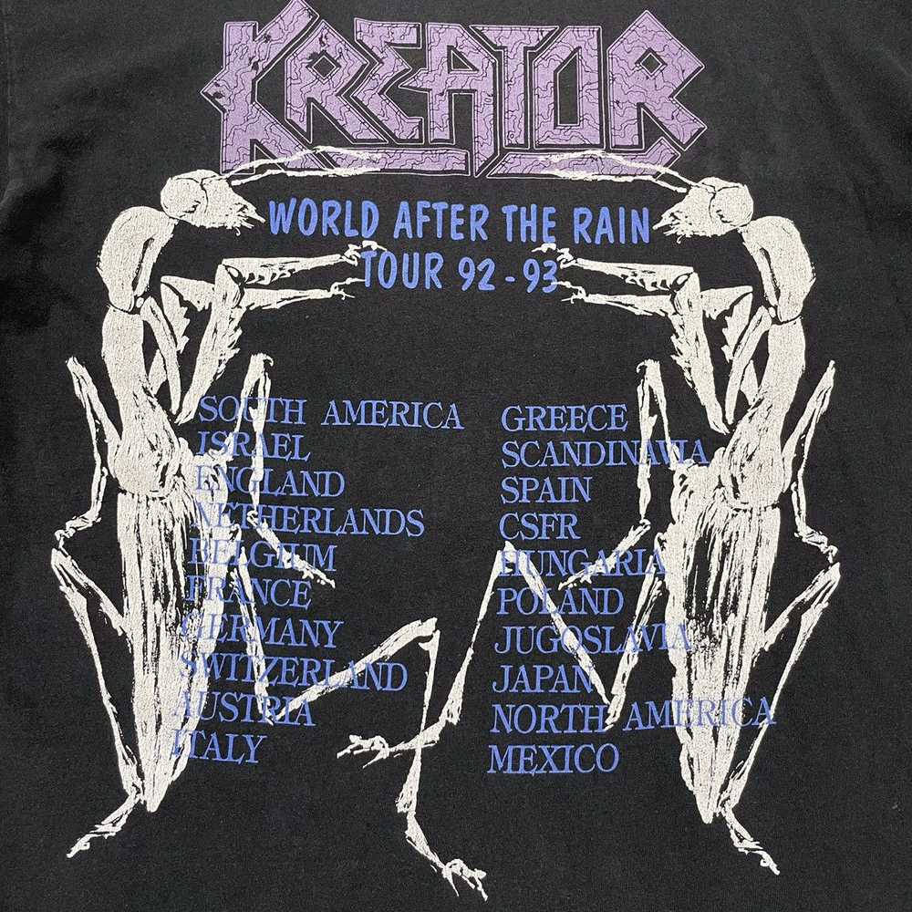 Band Tees × Tour Tee × Vintage Vintage Kreator “w… - image 4