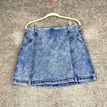 Vintage Wild Fable Jean Skirt Womens Size 10 Blue 