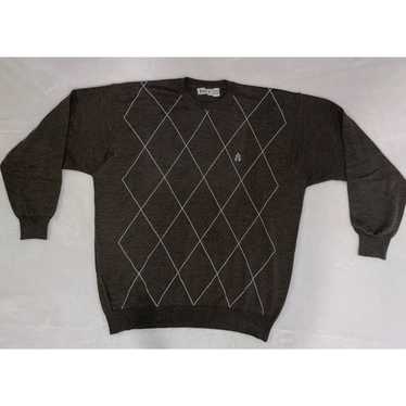 Vintage VTG Pringle Sweater Brown Merino Wool Ext… - image 1