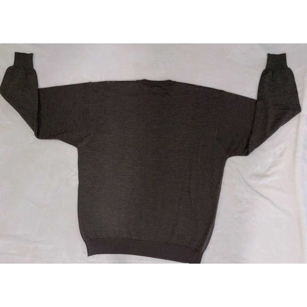 Vintage VTG Pringle Sweater Brown Merino Wool Ext… - image 2