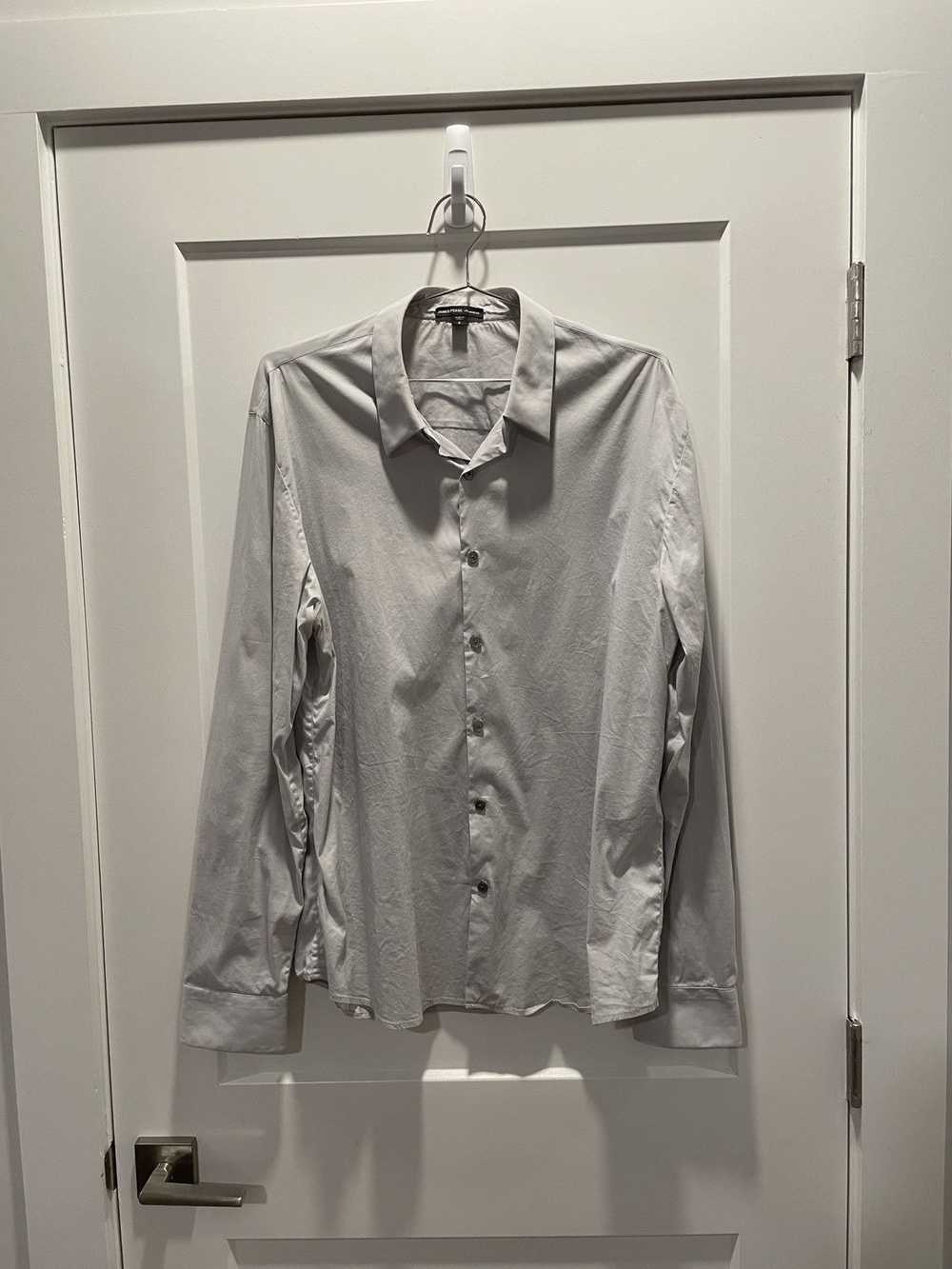 James Perse James Perse Grey Button Down - Size M… - image 1