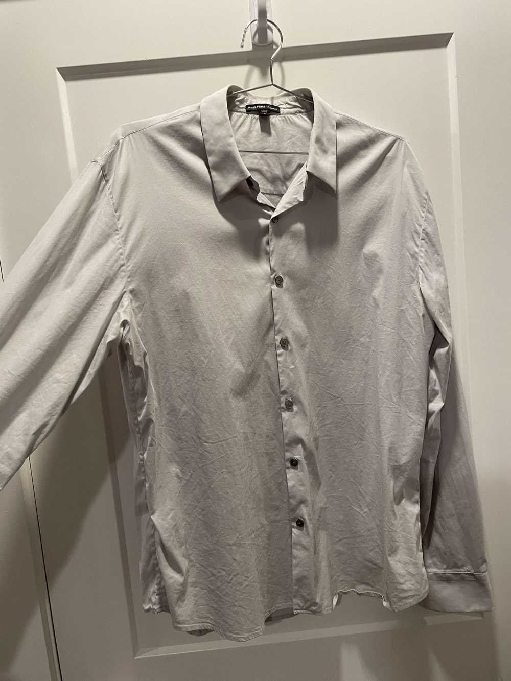 James Perse James Perse Grey Button Down - Size M… - image 3