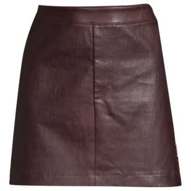 Helmut Lang Leather mini skirt