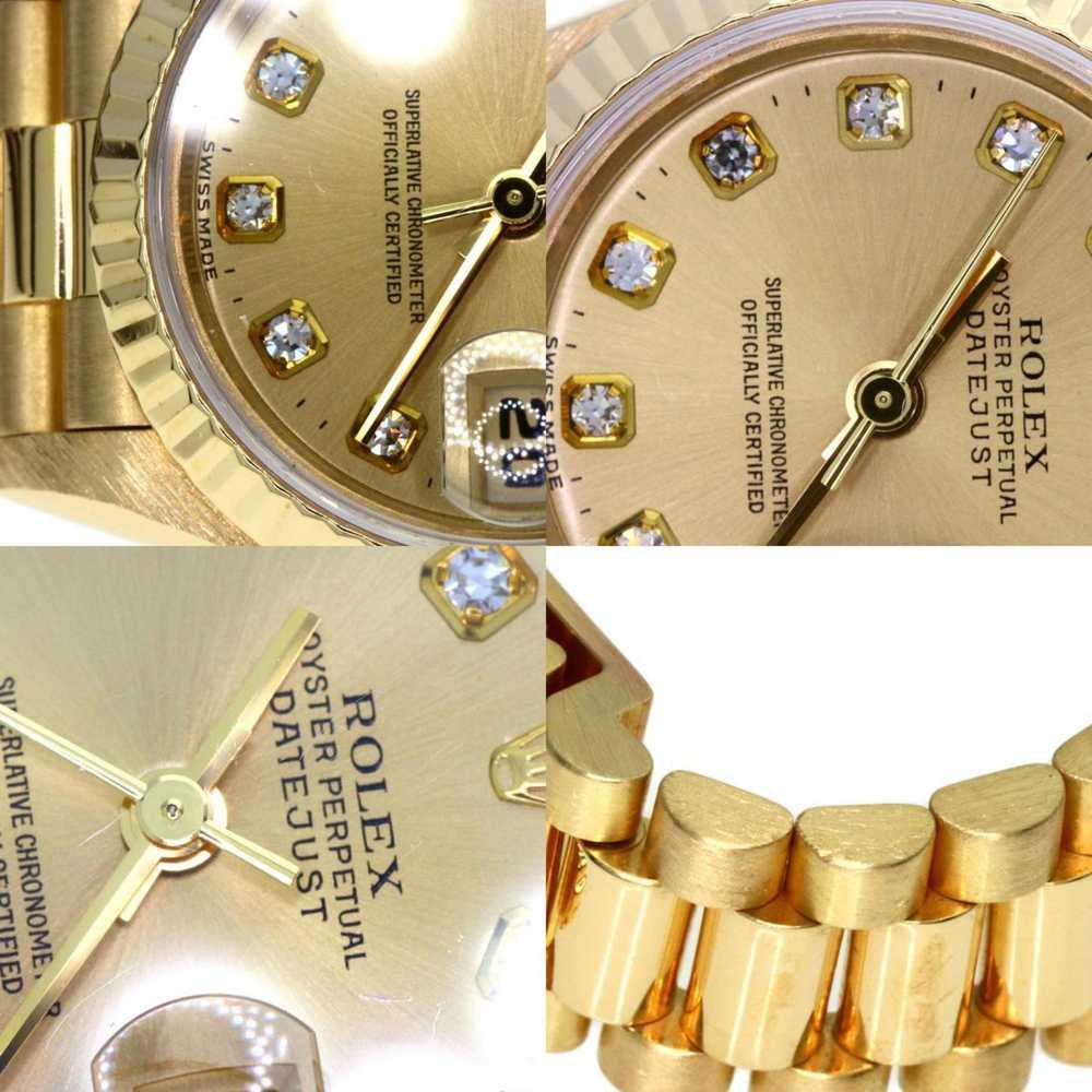 Rolex Rolex 69178G Datejust 10P Diamond Watch K18… - image 10