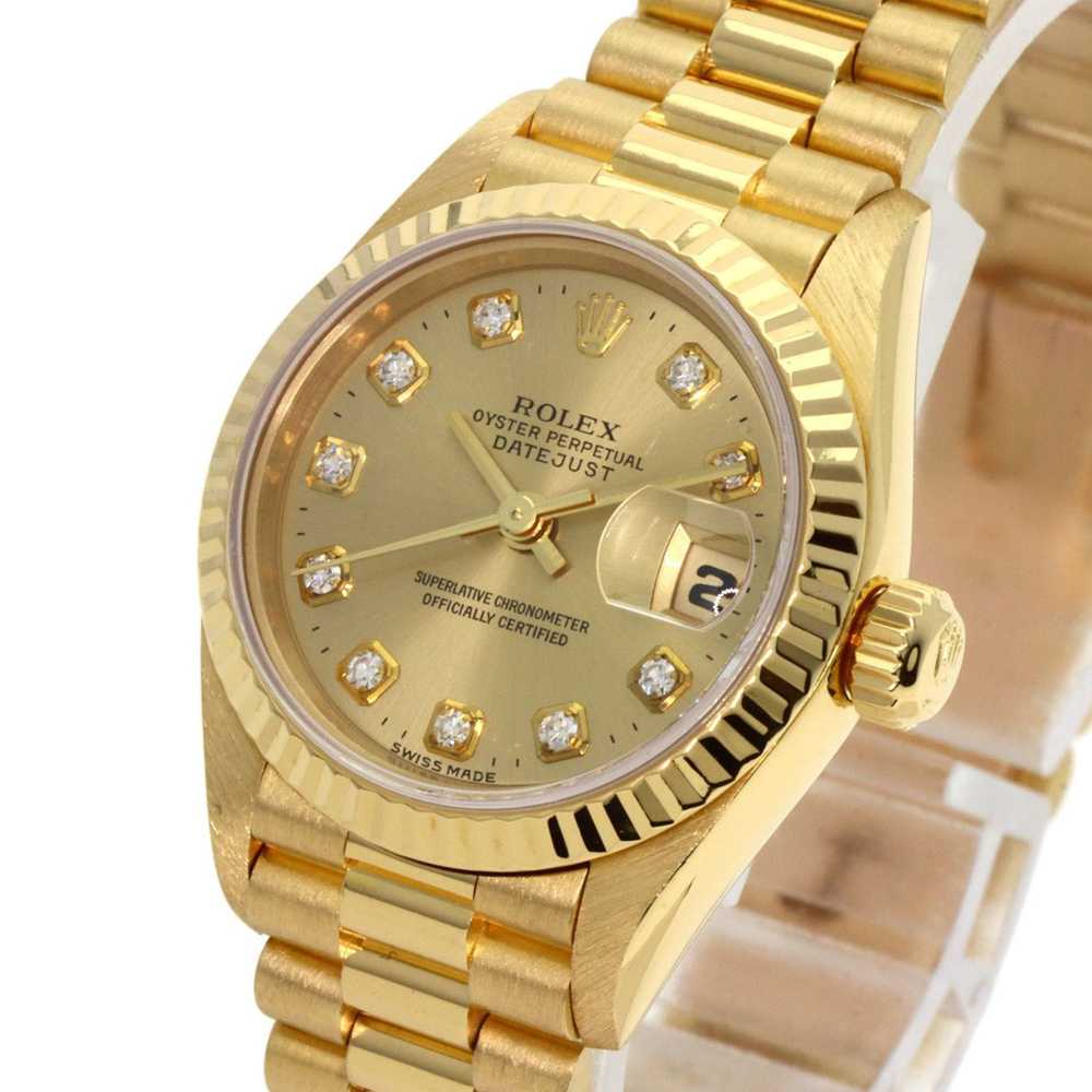 Rolex Rolex 69178G Datejust 10P Diamond Watch K18… - image 3