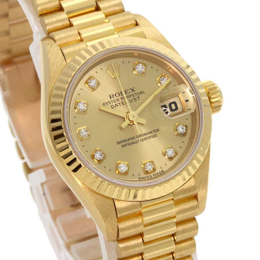 Rolex Rolex 69178G Datejust 10P Diamond Watch K18… - image 4