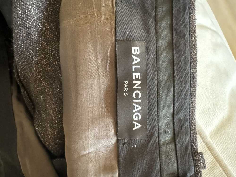 Balenciaga Balenciaga Brown Tweed Trouser Pants - image 3