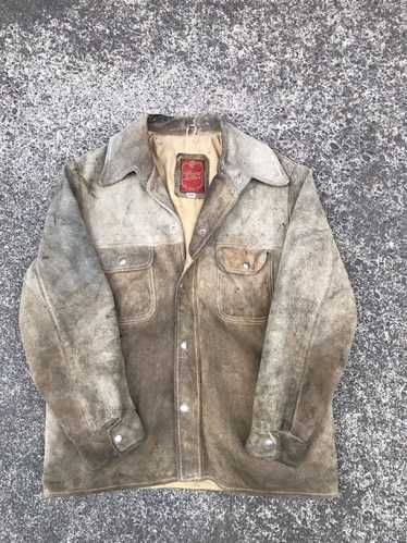 Leather Jacket × Vintage Vintage 50’s Distressed L