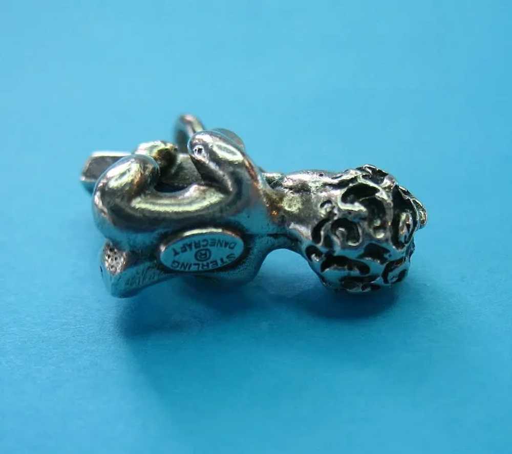 Vintage Sterling Large Baby & Bottle Charm Pendan… - image 3