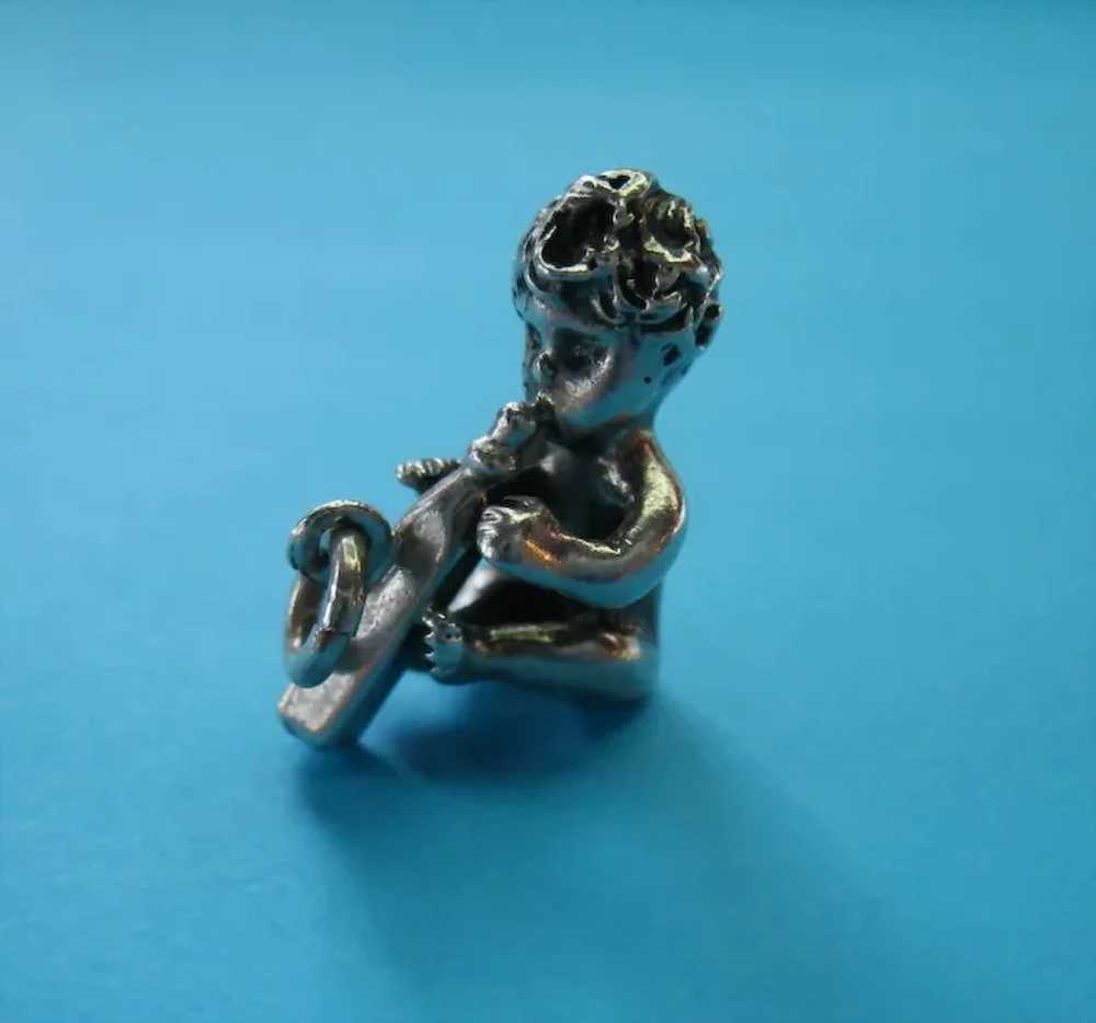 Vintage Sterling Large Baby & Bottle Charm Pendan… - image 4