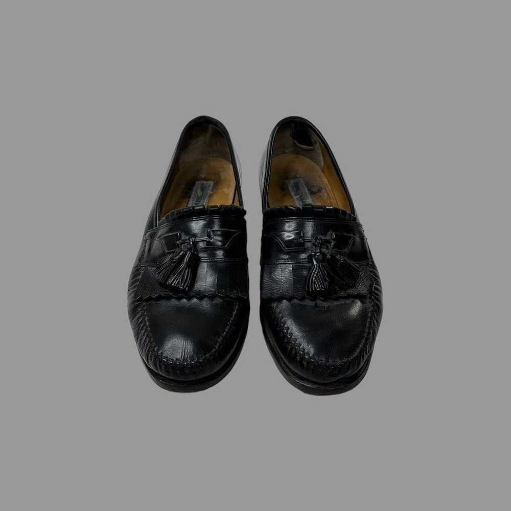 Vintage Vintage 1990s black leather loafers - image 4