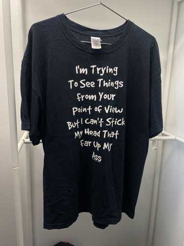 Humor × Vintage Y2K Funny Quote Tee XL