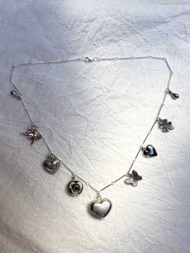 Vintage Silver Charm Necklace