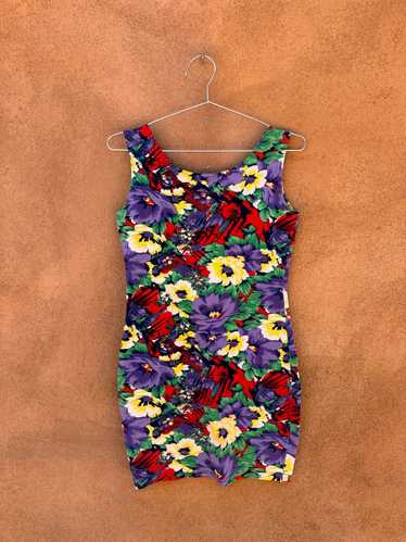 Floral Abstract Mini Body Dress