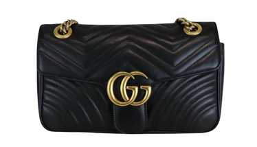 Product Details Gucci Black Leather Medium Marmont - image 1