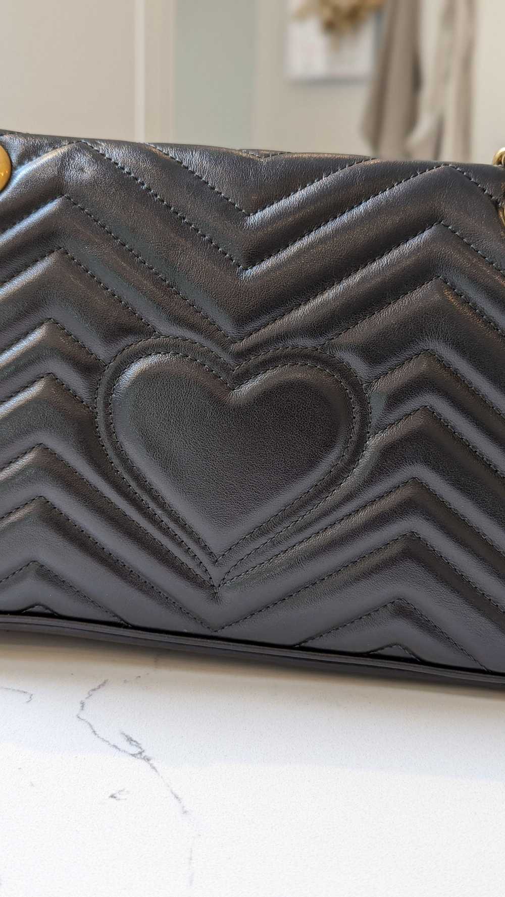 Product Details Gucci Black Leather Medium Marmont - image 3