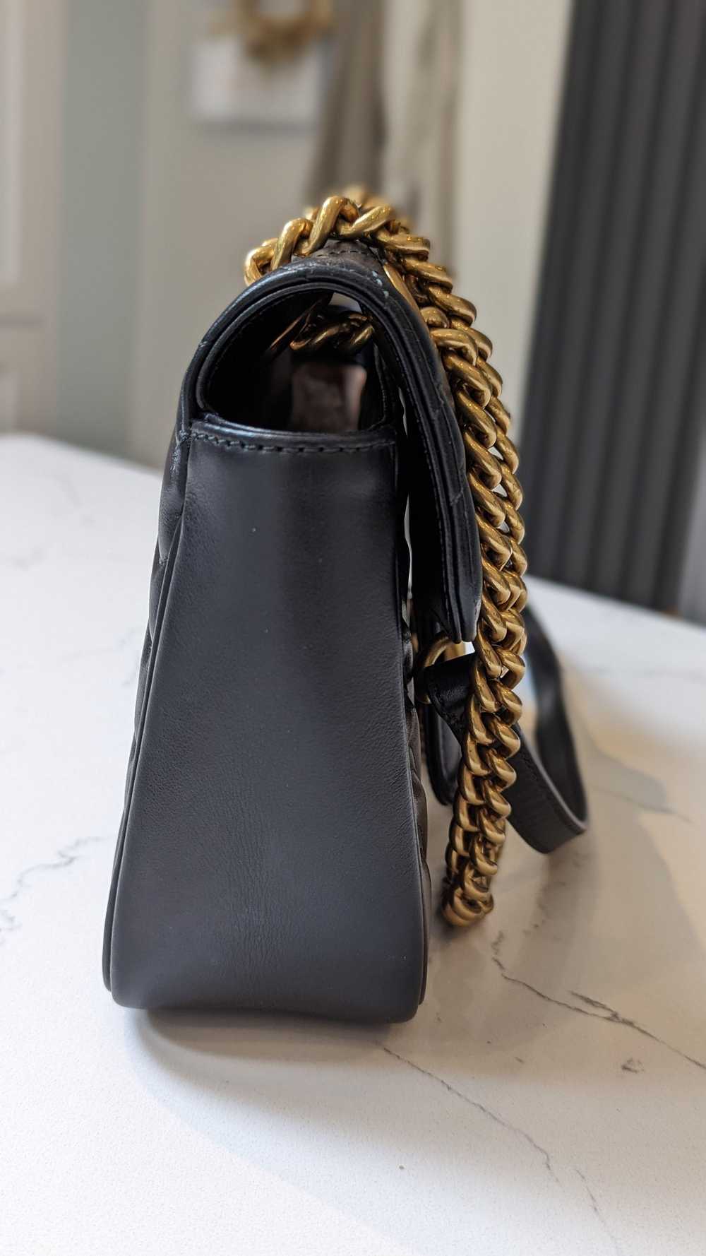 Product Details Gucci Black Leather Medium Marmont - image 4