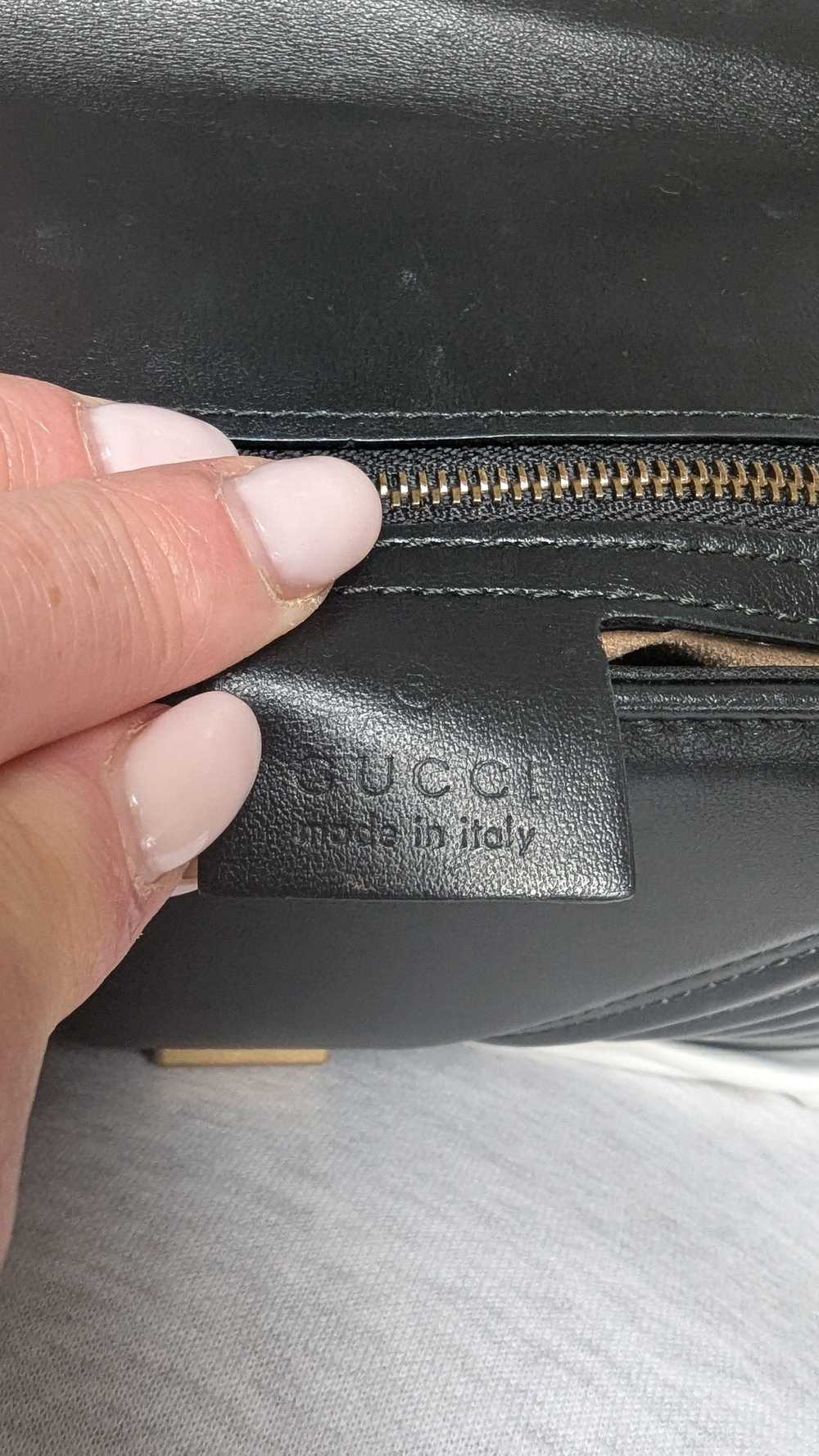 Product Details Gucci Black Leather Medium Marmont - image 6