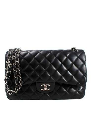 Managed by hewi Chanel Black Lambskin Jumbo Doubl… - image 1