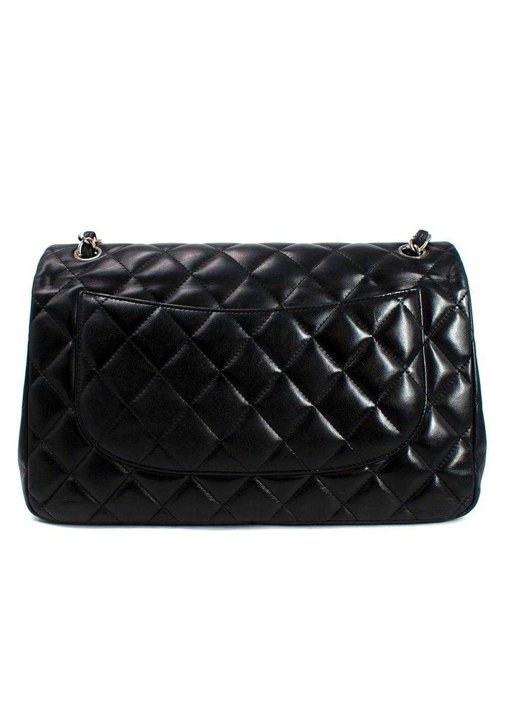 Managed by hewi Chanel Black Lambskin Jumbo Doubl… - image 2