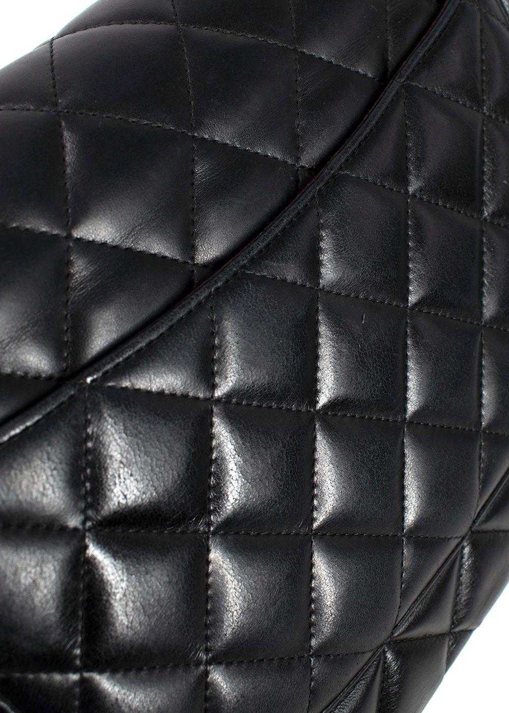 Managed by hewi Chanel Black Lambskin Jumbo Doubl… - image 8