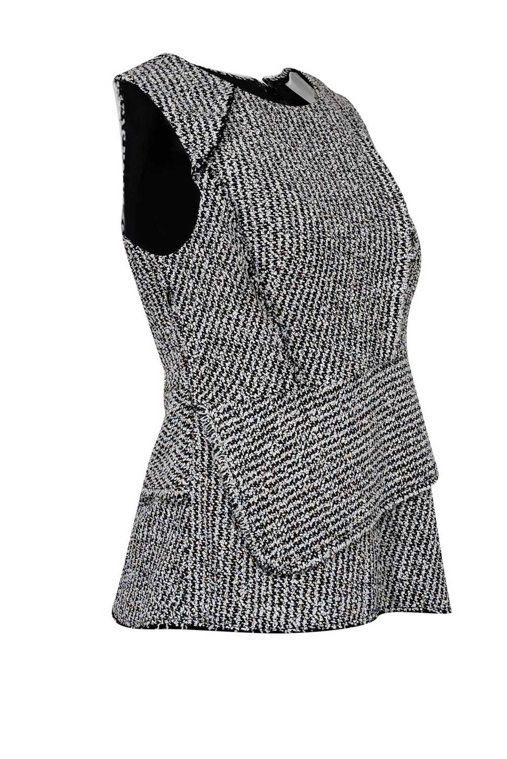 3.1 Phillip Lim - Black & White Tweed Sleeveless … - image 2