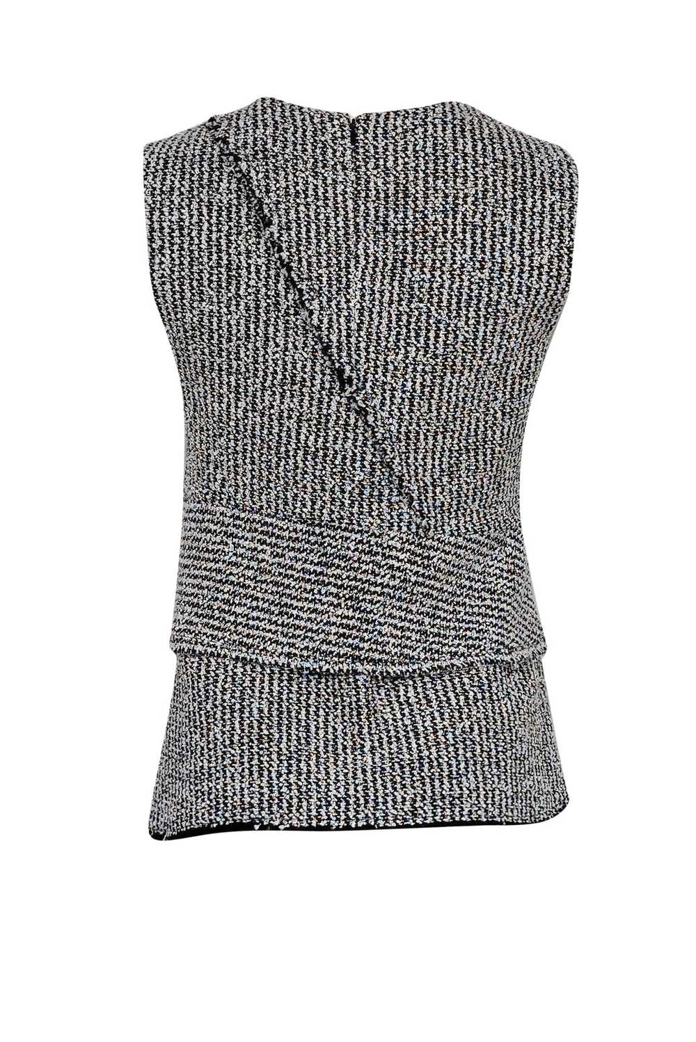 3.1 Phillip Lim - Black & White Tweed Sleeveless … - image 3