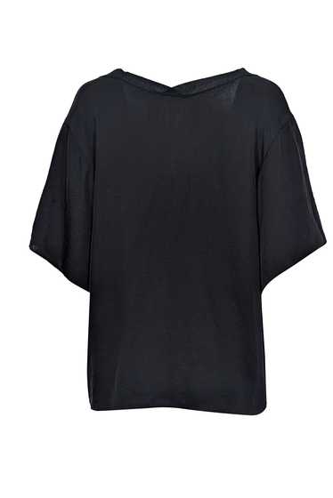 Vince - Black Short Sleeve V-Neck Shirt Sz L