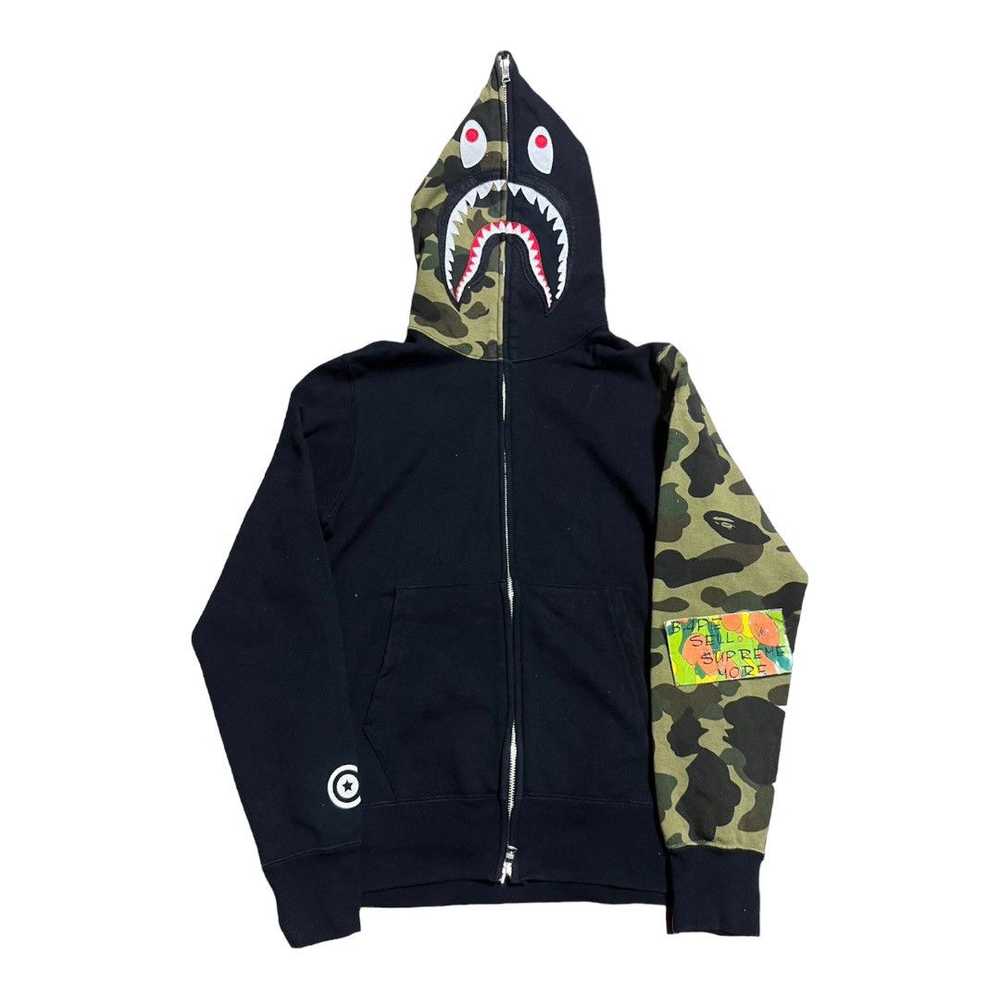 Bape BAPE Shark Full Zip Hoodie Black/Green camo - image 1