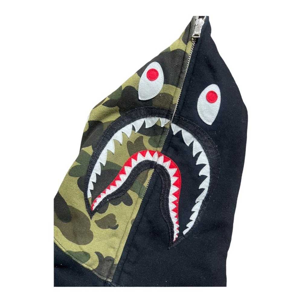 Bape BAPE Shark Full Zip Hoodie Black/Green camo - image 2