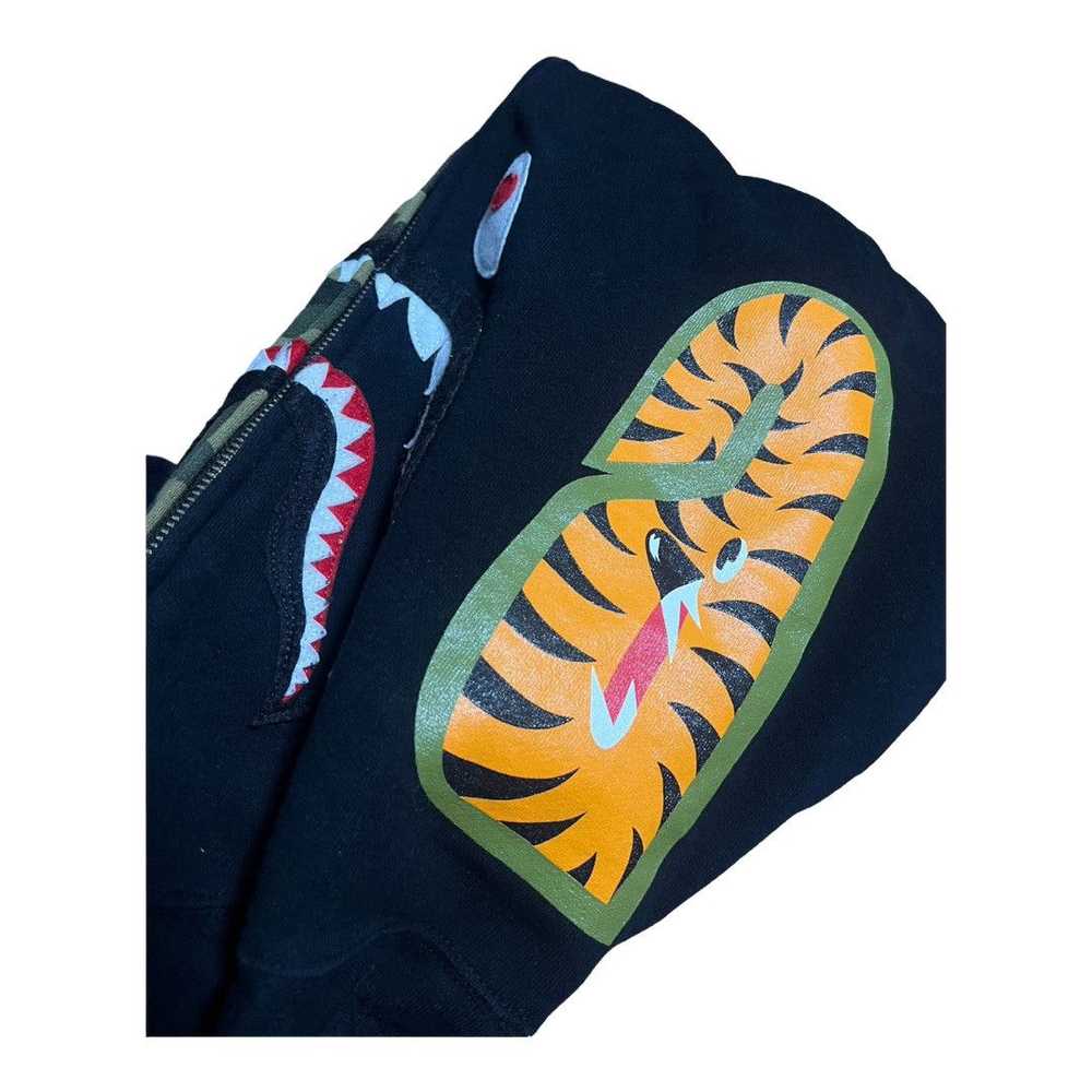 Bape BAPE Shark Full Zip Hoodie Black/Green camo - image 3