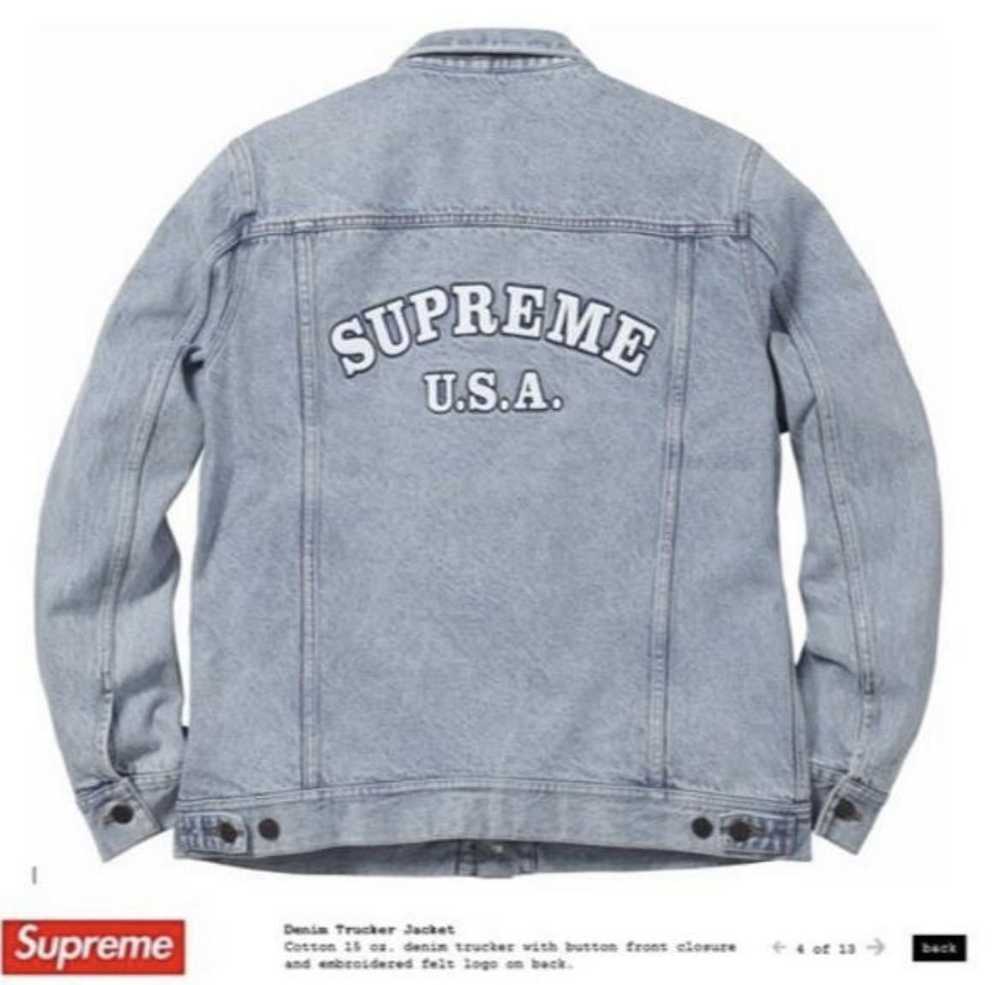 Supreme Supreme 16SS Denim Trucker Jacket Blue XL - image 10