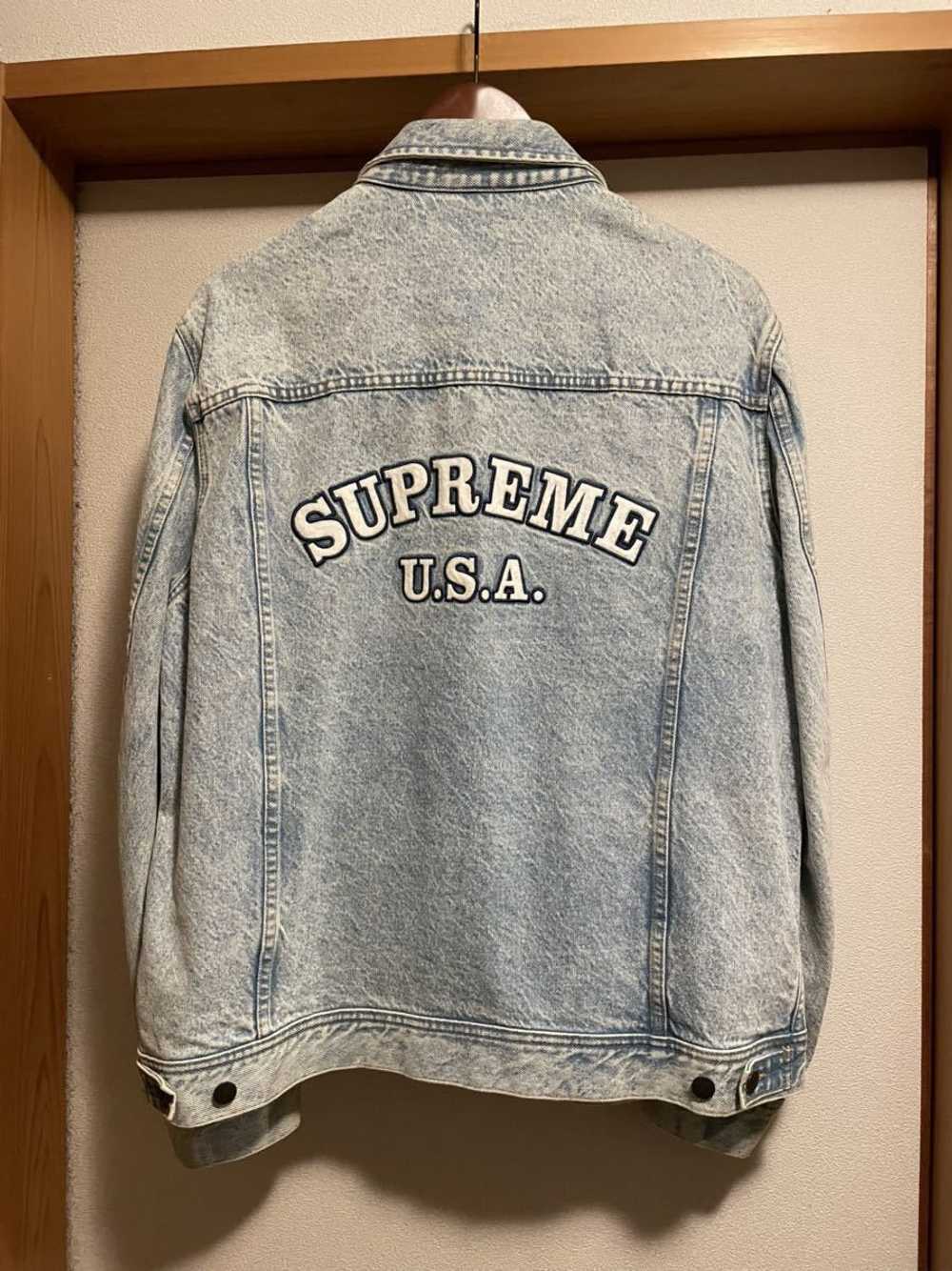 Supreme Supreme 16SS Denim Trucker Jacket Blue XL - image 1