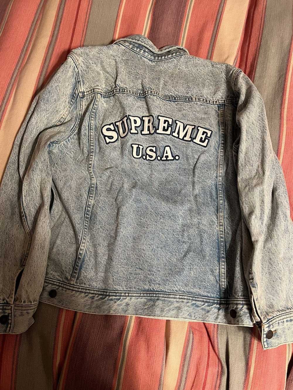 Supreme Supreme 16SS Denim Trucker Jacket Blue XL - image 8