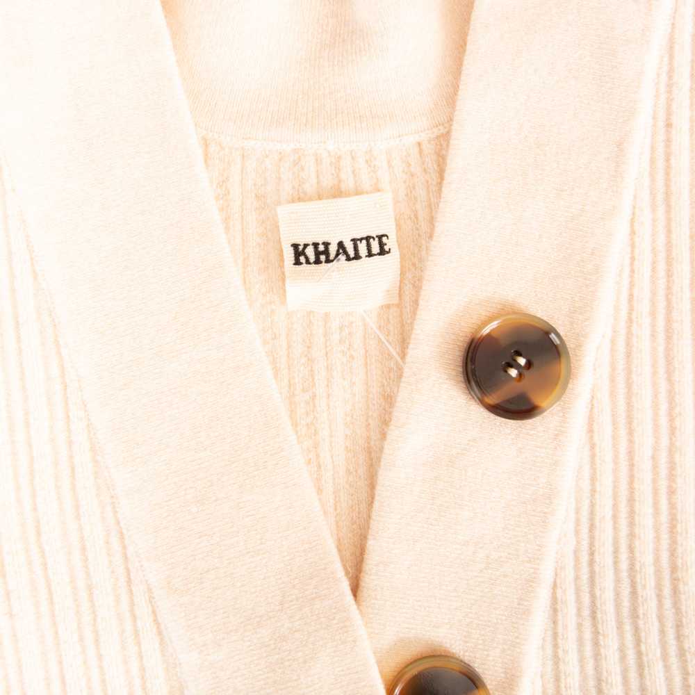 Cream Wool-Blend Knit Button Down Bodysuit - image 6