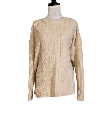 Designer JOSEPH A Cream Sweater Size XL