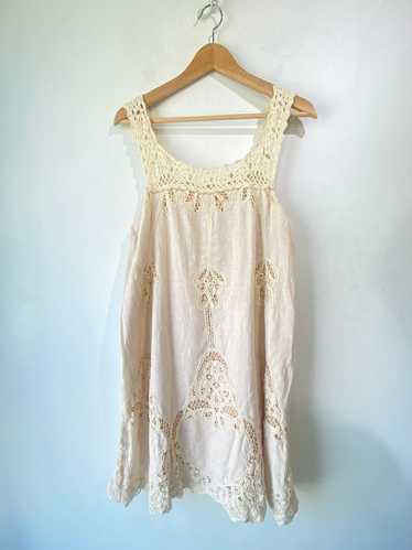 Calypso Cream Linen Dress