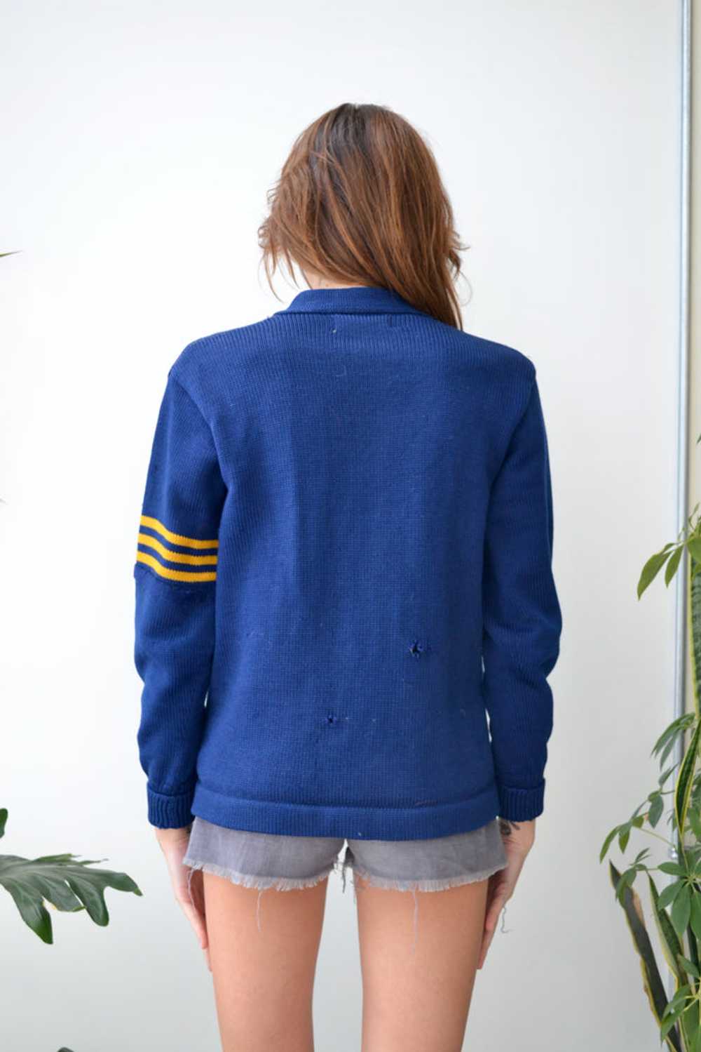 1955 Navy Blue Varsity Cardi - image 2