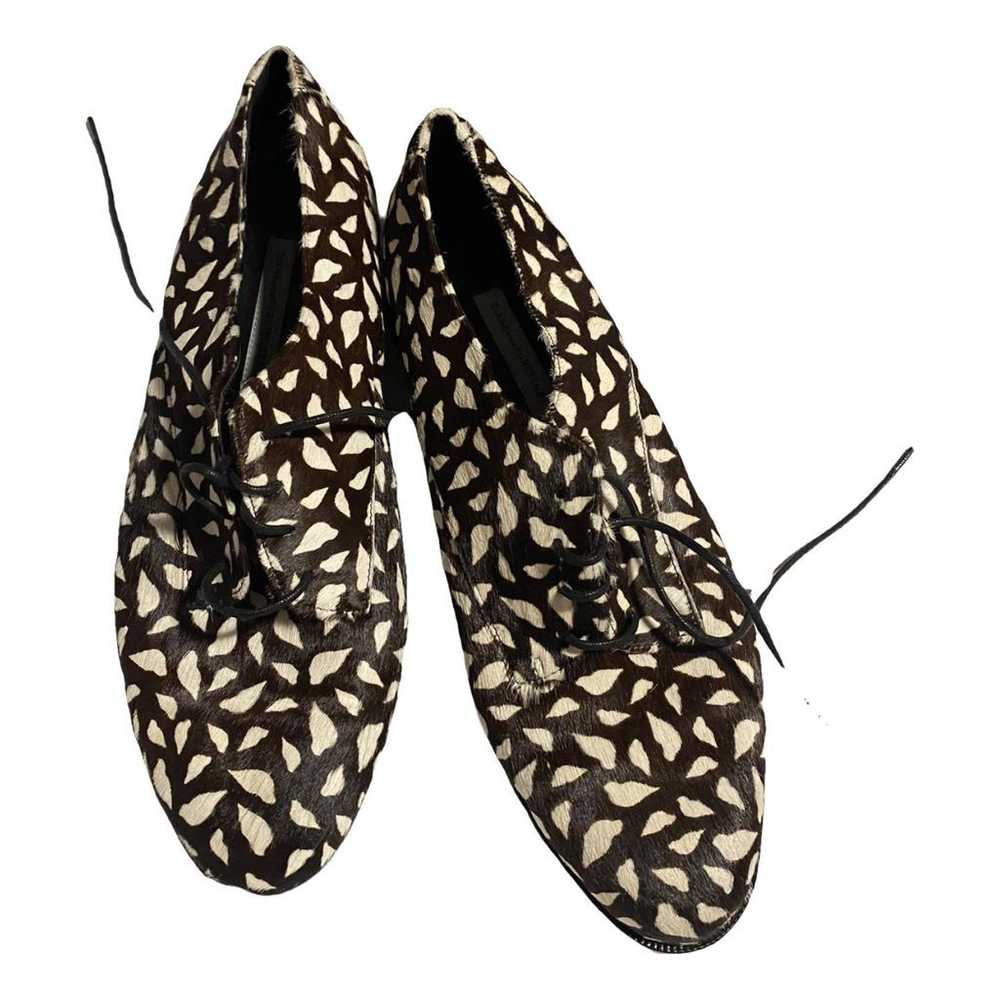 Diane Von Furstenberg Faux fur flats - image 1