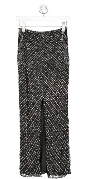 Karen Millen Black Embellished Beaded Woven Co Ord