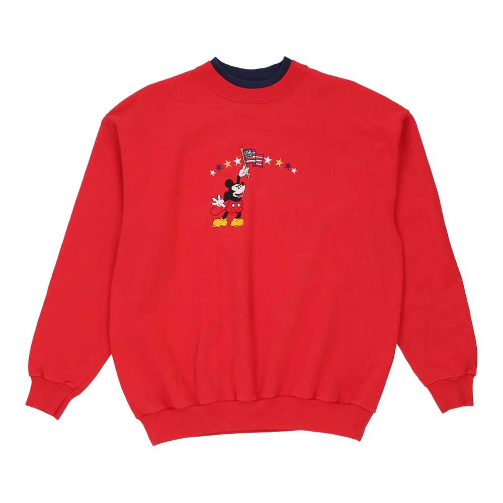 Mickey Mouse Disney Cartoon Sweatshirt - Large Re… - image 1