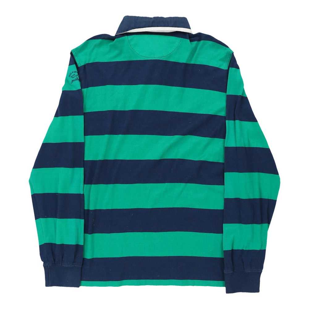 Paul & Shark Striped Rugby Shirt - Medium Green C… - image 2