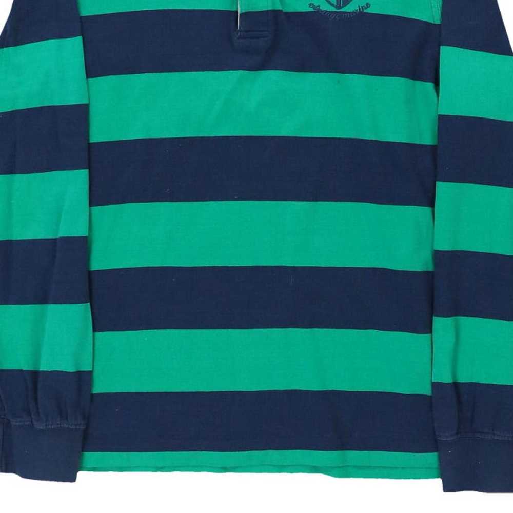 Paul & Shark Striped Rugby Shirt - Medium Green C… - image 4