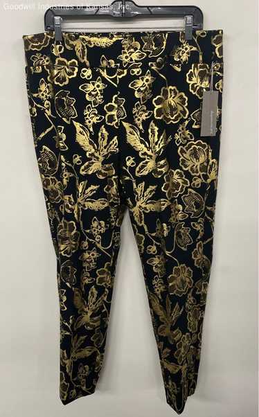 Soft Surroundings Black/Gold Floral Pants - Size P