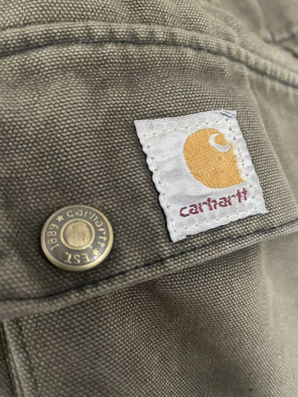 Carhartt × Vintage Sandstone duck cape Vintage Ut… - image 3