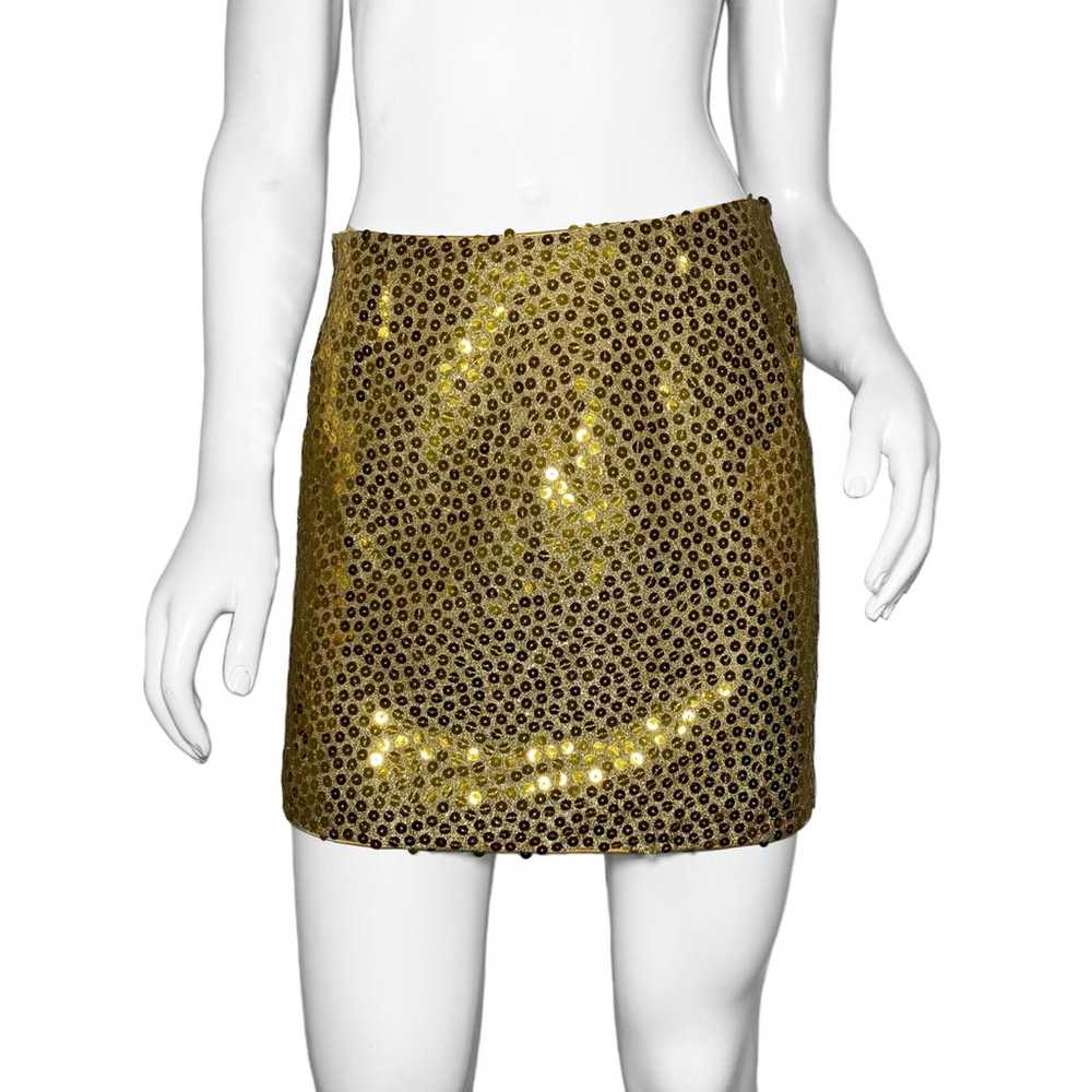Moschino Glitter mini skirt - image 2